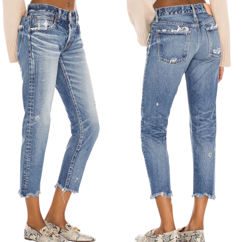 MOUSSY Vintage Keller Distressed Tapered Jeans